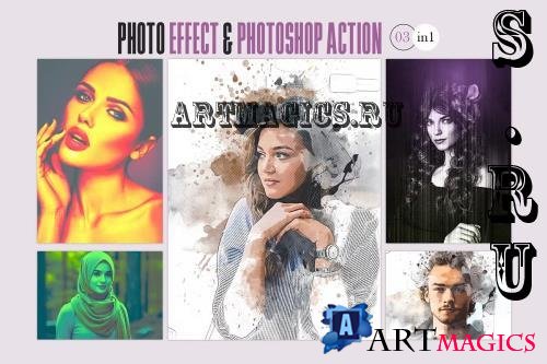 Editable Photoshop Photo Effect - 280395687