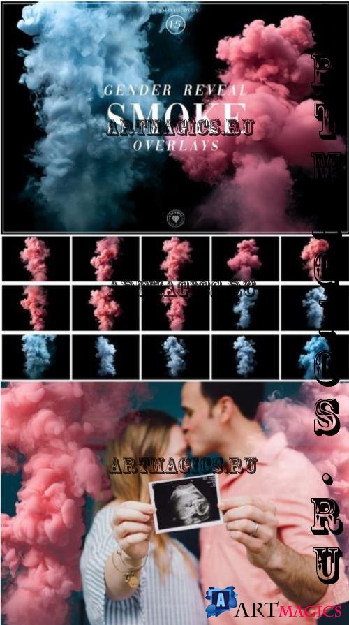 Gender Reveal Smoke Overlays - NDCNGZM