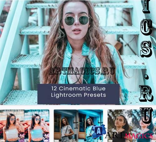 12 Cinematic Blue Lightroom Presets - VHSGPN4