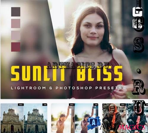 6 Sunlit Bliss Lightroom and Photoshop Presets - MKFX8LN