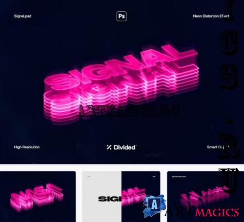 Signal Neon Distortion Effect - 96934060