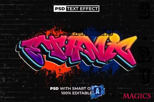 PSD Graffiti Text Effect Gradient Style - 280384419 - WKVJMBP