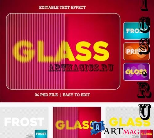 Frosted Glass Text Effect Set - Z858FUA