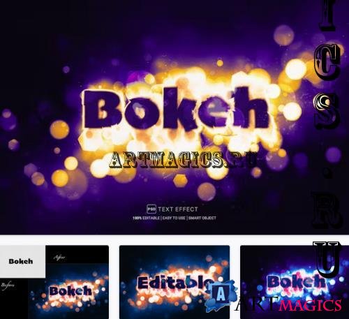 Bokeh PSD Text Effect - X8JSWZG