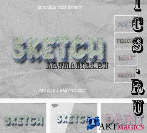 Pencil Sketch Editable Text Effect - 5U2GHL8