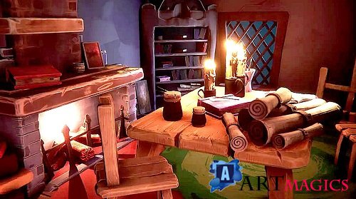 Stylized Wizard Room