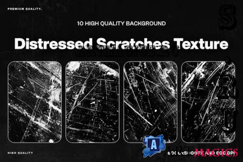 10 Distressed Scratches Background Texture - 4A827R7