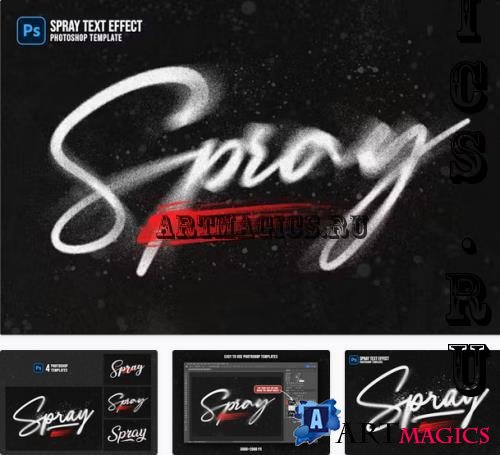 Spray Paint Text Effects - 280450885