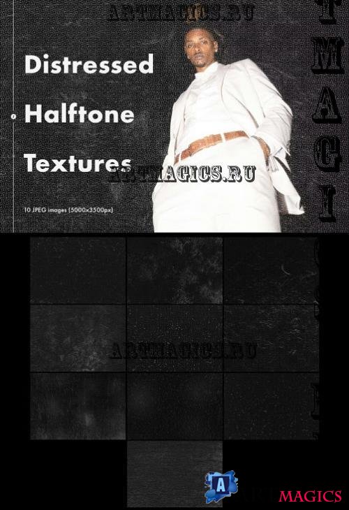 Distressed Halftone Textures - Z8584QD