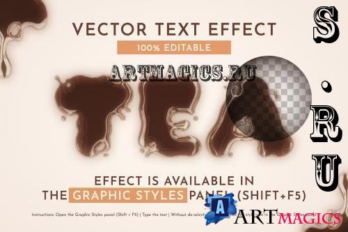 Tea Editable Text Effect - 279993563