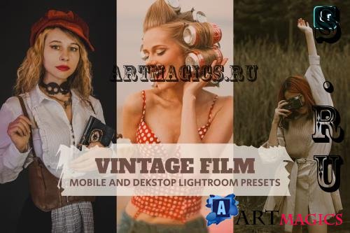 Vintage Film Lightroom Presets Dekstop and Mobile - KR7XHQ6