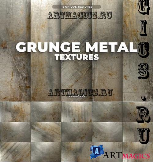 15 Grunge Metal Textures - J2JFSCL