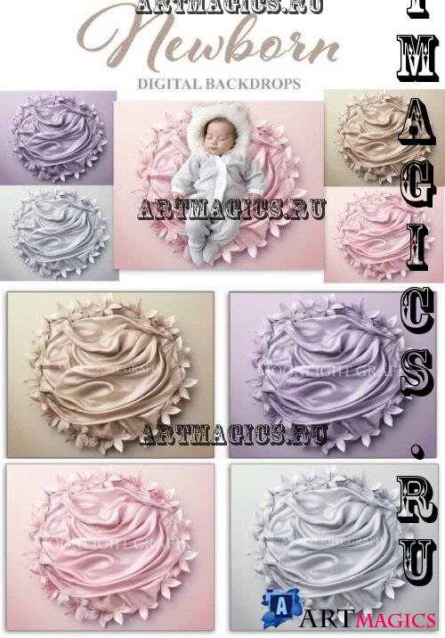 Newborn V4 Digital Backdrop Set