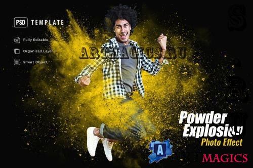 Powder Explosion Photo Effect - AKJSMD6