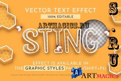 Sting Editable Text Effect - 280426622