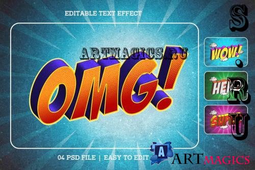 Comic Style Editable Text Effect Set - 3C32MCY