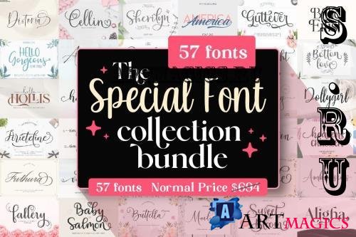 Font Collection Bundle - 57 Premium Fonts