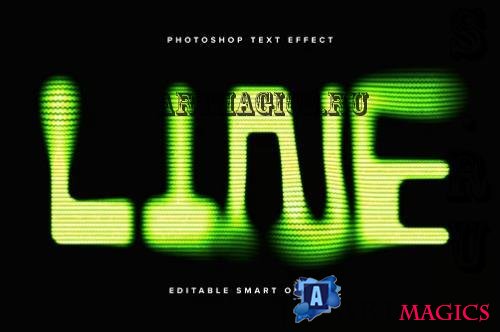 Neon Green Blurry PSD Text Effect  -  NPYEVU3