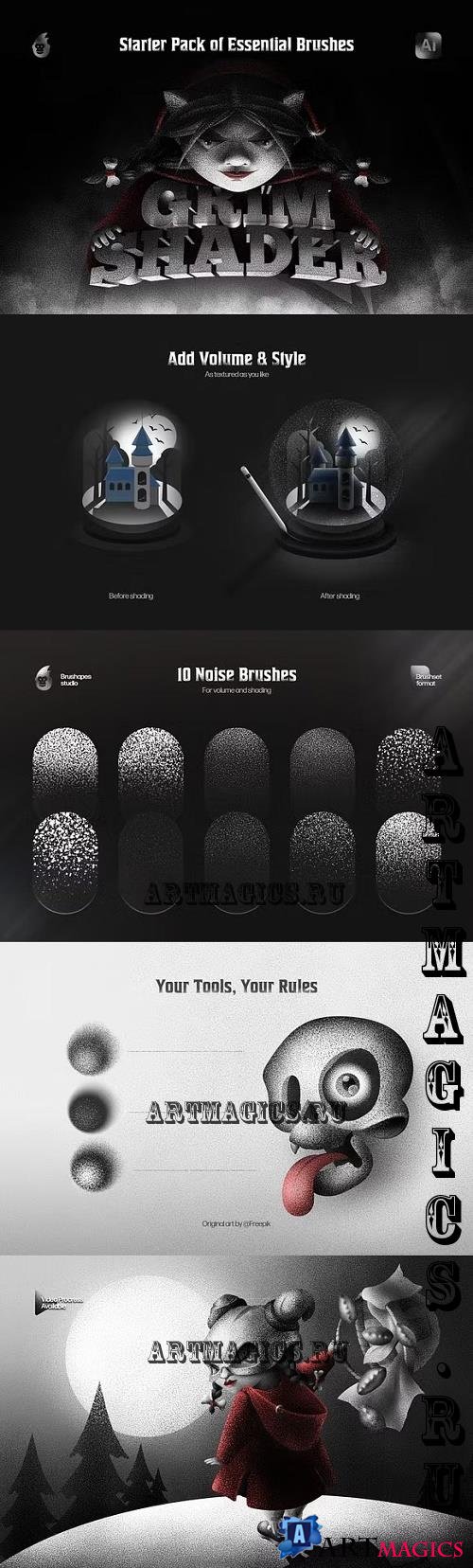 Grim Shader Adobe Photoshop Brushes - 91651673