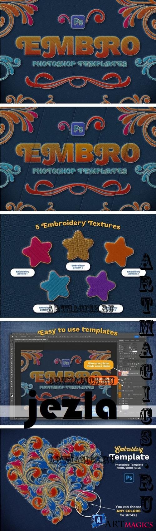 Embroidery Photoshop Mockups - 283193589