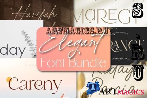 Elegant Font Bundle - 20 Premium Fonts