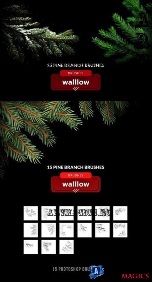 Christmas tree branches brushes 282484688