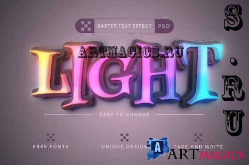 Neon Light - Editable Text Effect - 42286497