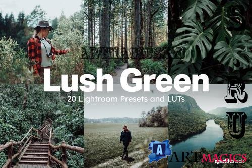 20 Lush Green Lightroom Presets LUTs - 282737575