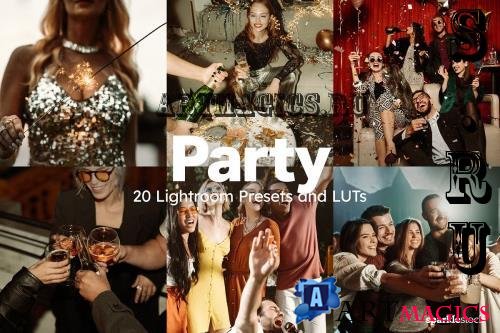 20 Party Lightroom Presets LUTs - 283078812