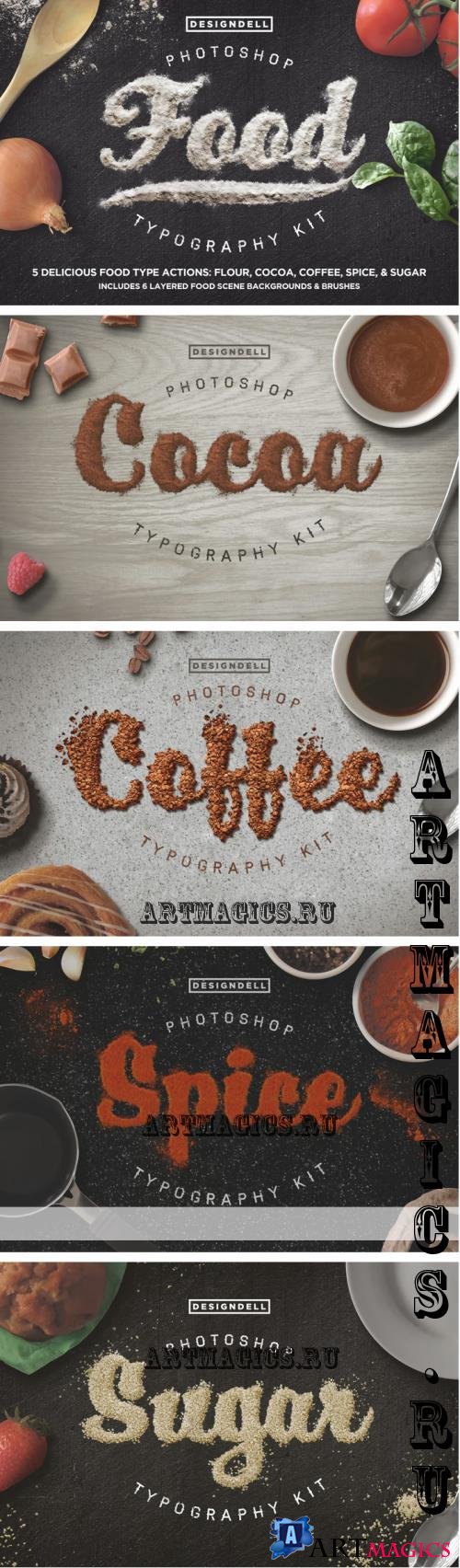 Food Typography PSD Actions - 154709