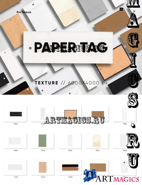 15 Paper Label Tag Texture HQ - 281681343