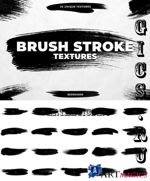 20 Brush Stroke Textures - LSYKE5M