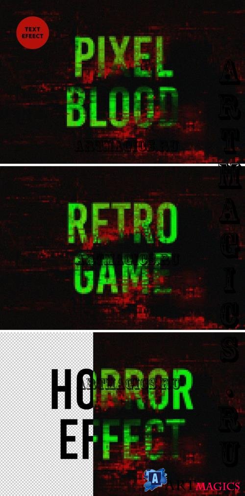 Bloody Pixel Text Effect - 283650642