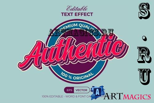 Authentic Text Effect Logotype Style - 282252512