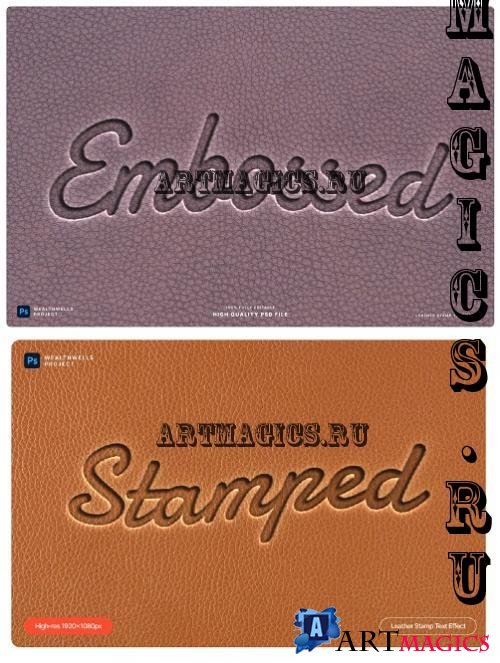 Leather Stamp Text Effect - UVEHNK7