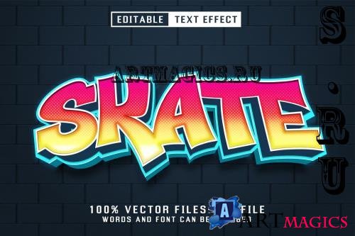 Skate Editable Text Effect CB6QD6B