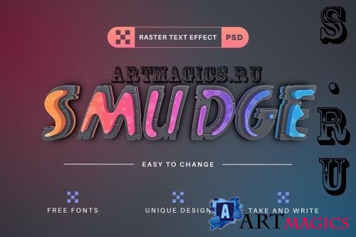 Smudge - Editable Text Effect - 42284946