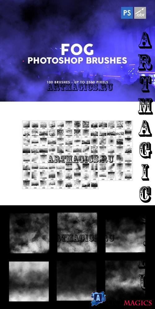 100 Fog Photoshop Stamp Brushes - 28030316