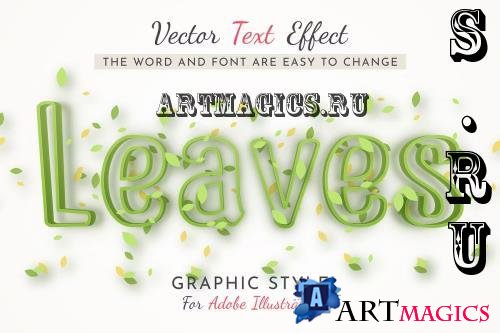 leaves Editable Text Effect - 284128933