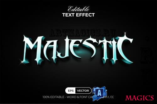 Majestic Text Effect 3D Style - 282910307