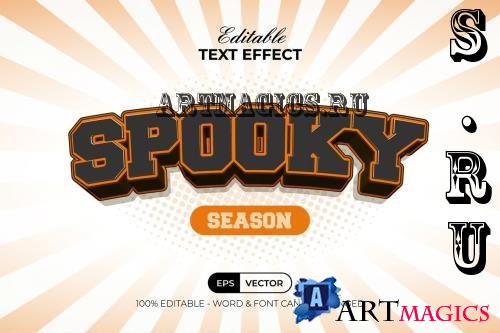 Spooky Text Effect Curved Style - 282108200