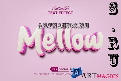 Mellow Text Effect Pink Style - 282451478