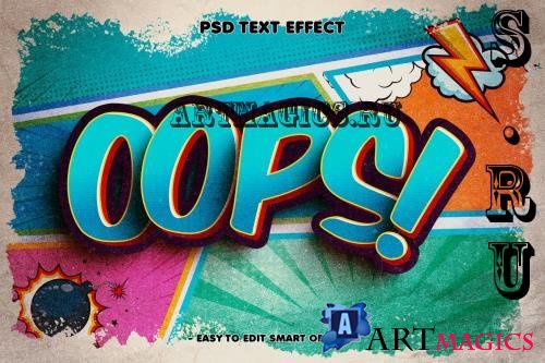 Oops Comic Style Editable Text Effect - DF9DPYB