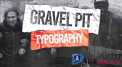 Gravel Pit Typography 1383557 - Project for After Effects