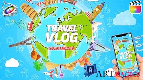 Videohive - Travel Logo Reveal 53921852 - Project For Final Cut & Apple Motion