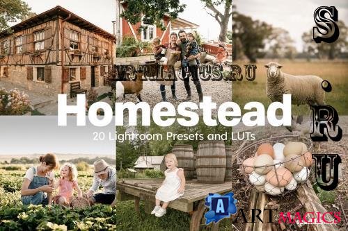 20 Homestead Lightroom Presets LUTs - 284340401