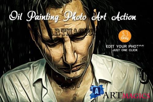 Oil Painting Photo Art Action - 358426