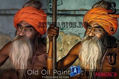 Old Oil Paint Art - Photoshop Action - 1704200