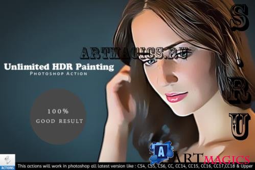 Unlimited HDR Oil Paint Action CC18+ - 2285737