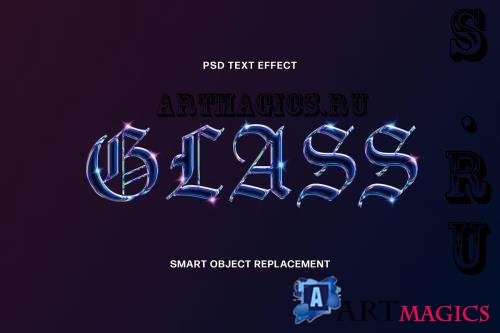 Holographic Glass Text Effect - 5777011